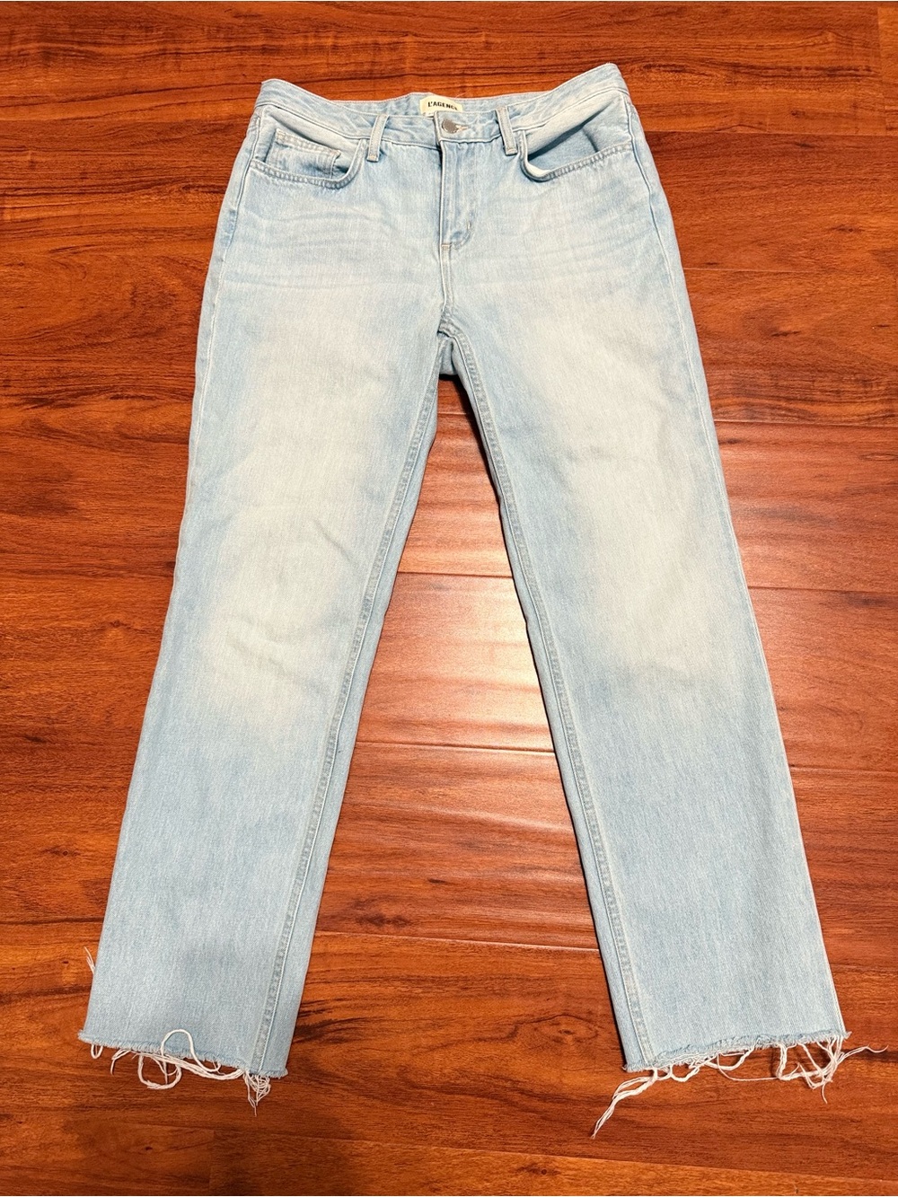 L'AGENCE Light Blue Straight Leg Jeans